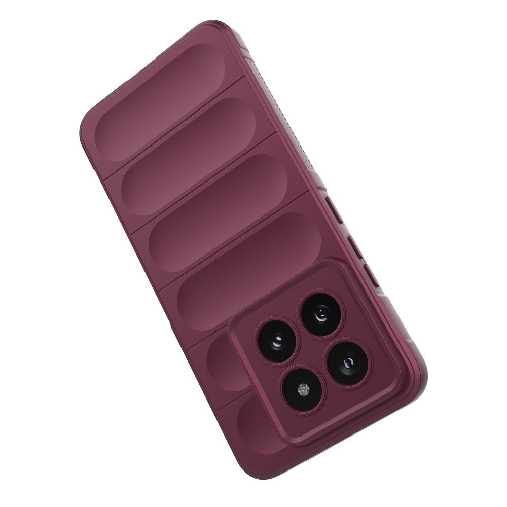 Rugg tartós zselés tok Xiaomi 14 Pro - bordó színben
