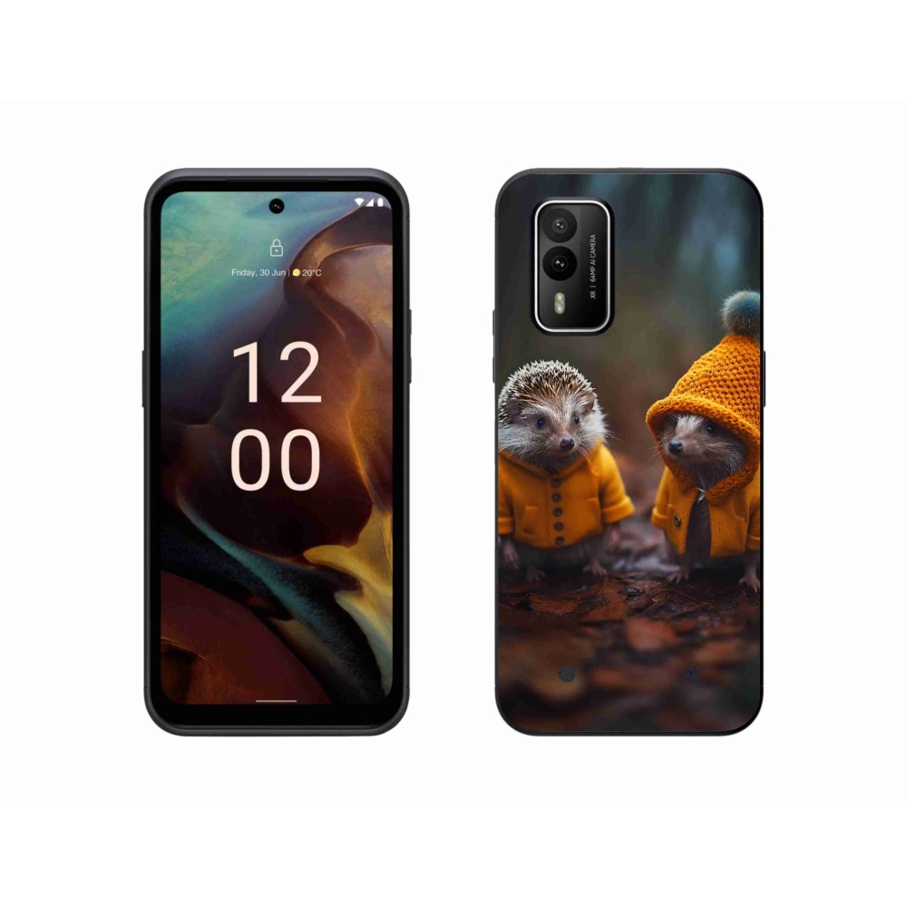 Zselés borítás mmCase a Nokia XR21 készülékhez - sündisznók