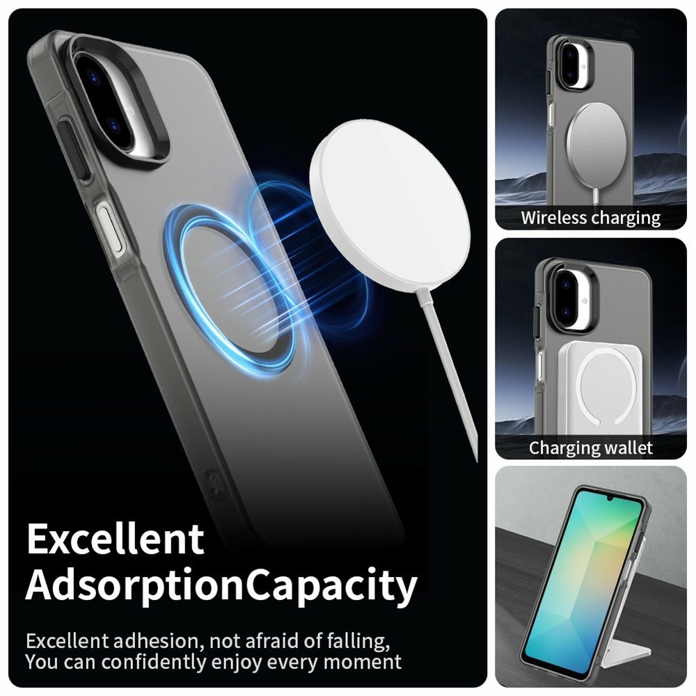 Candy zselés tok MagSafe Samsung Galaxy A07 4G - fekete