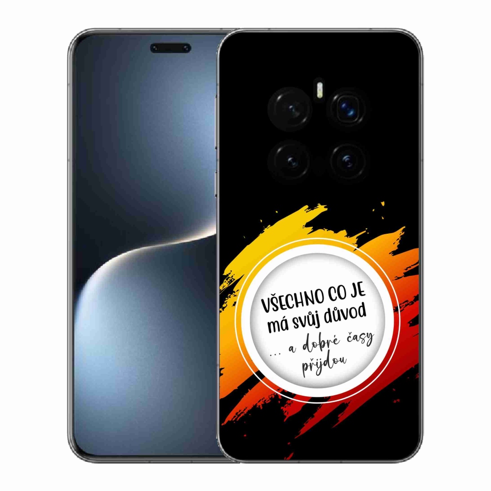 Gél borítás mmCase a Honor Magic 7 Pro 5G készülékhez - Idézet 3 fekete háttér