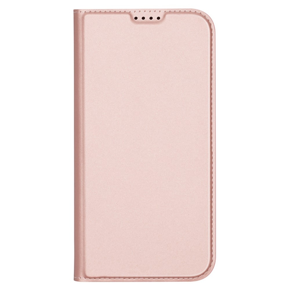 DUX könyvtáska iPhone 16 Plus készülékhez - rózsaarany