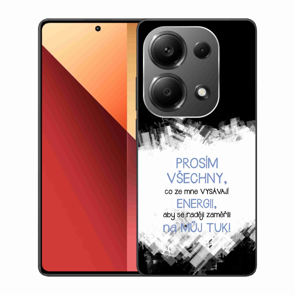 Gél borító mmCase a Xiaomi Redmi Note 13 Pro 4G/Poco M6 Pro - vicces szöveg 1 kék