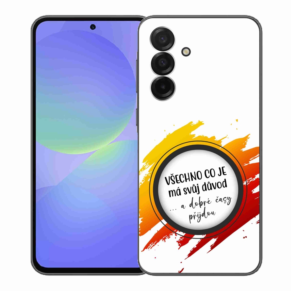 Gél borítás mmCase Samsung Galaxy A36 5G - idézet 3 fehér háttér