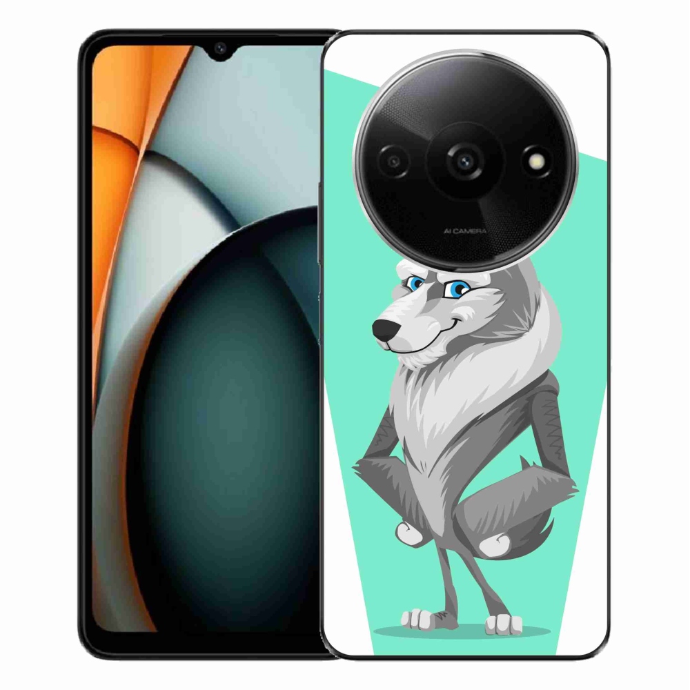 Gél borítás mmCase a Xiaomi Redmi A3-hoz - rajzfilm farkas