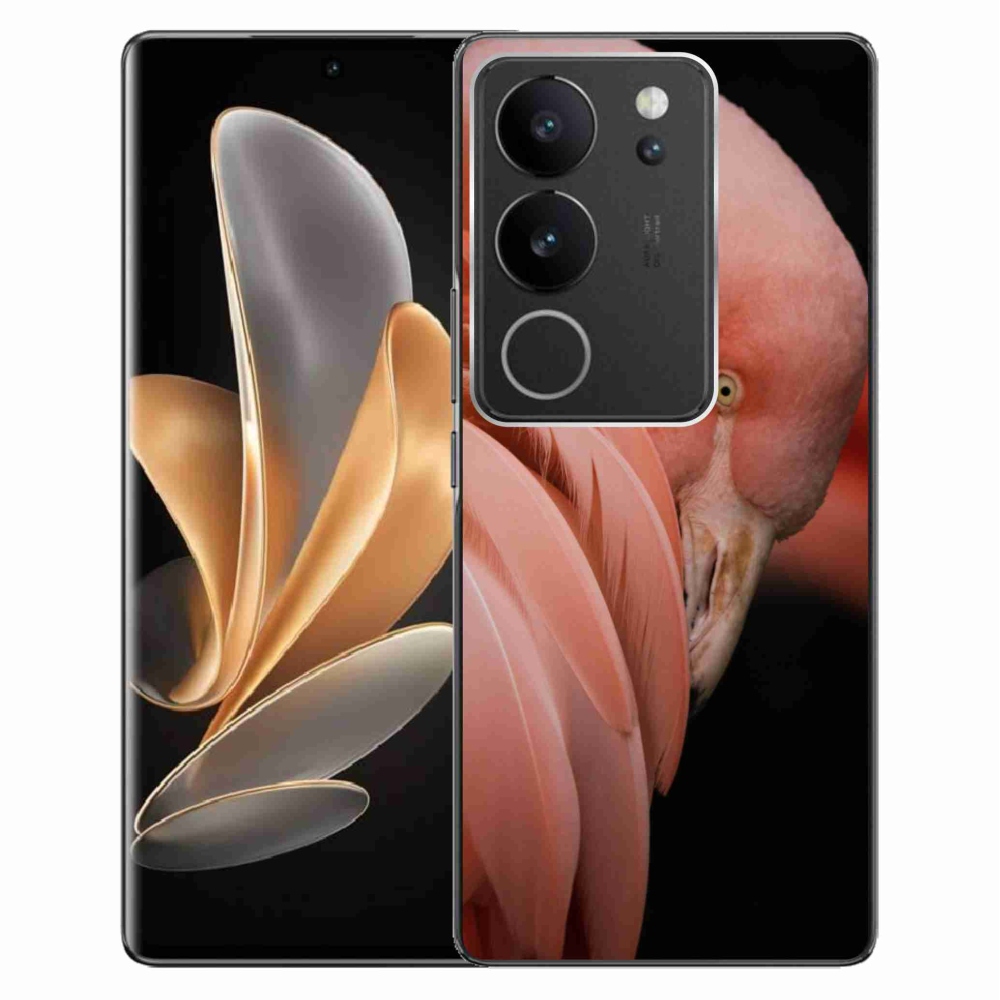Zselés borítás mmCase a Vivo V29 5G készülékhez - flamingó 3