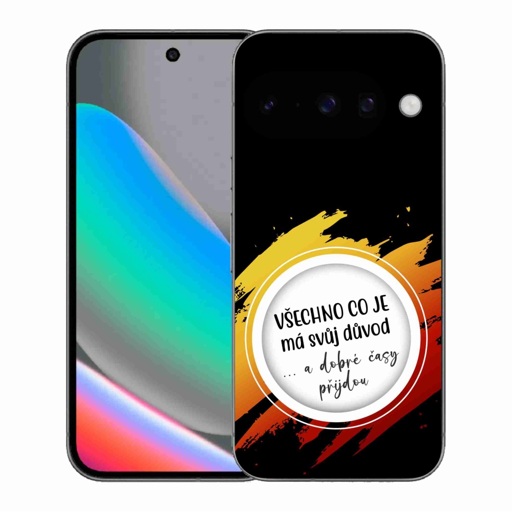 Gél borítás mmCase a Google Pixel 10 - Idézet 3 fekete háttérrel