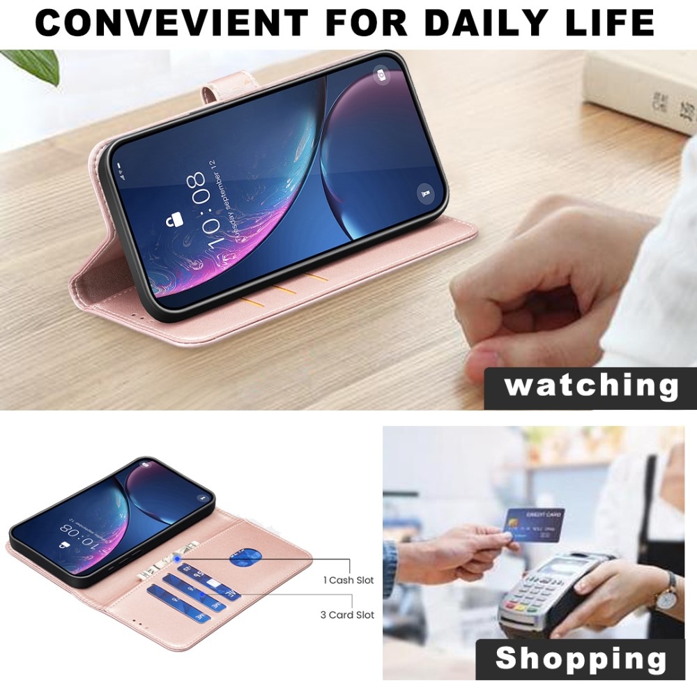 BNF könyvtáska Samsung Galaxy Xcover 7 Pro készülékhez - rózsaarany