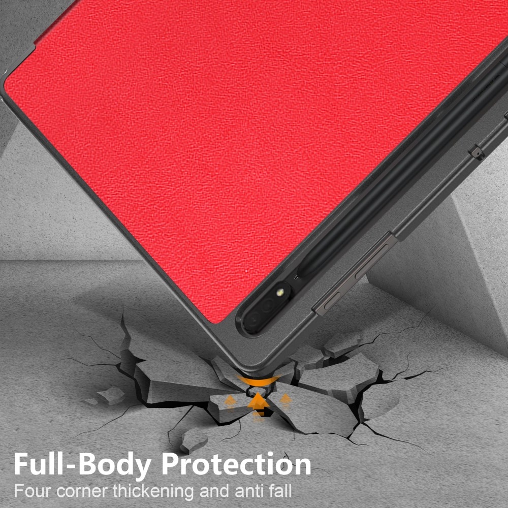 Ügyes záró tok Samsung Galaxy Tab S9 Ultra/Tab S10 Ultra - piros