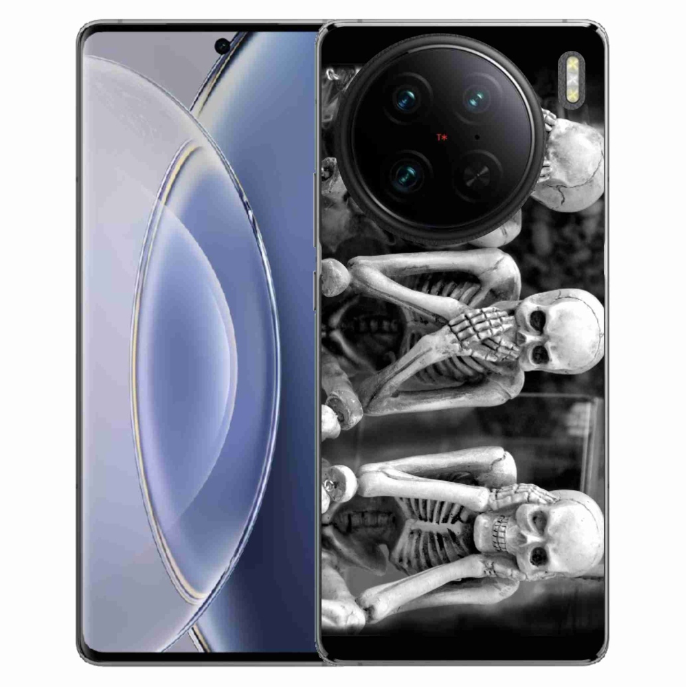 Zselés borítás mmCase a Vivo X90 Pro - csontvázakra
