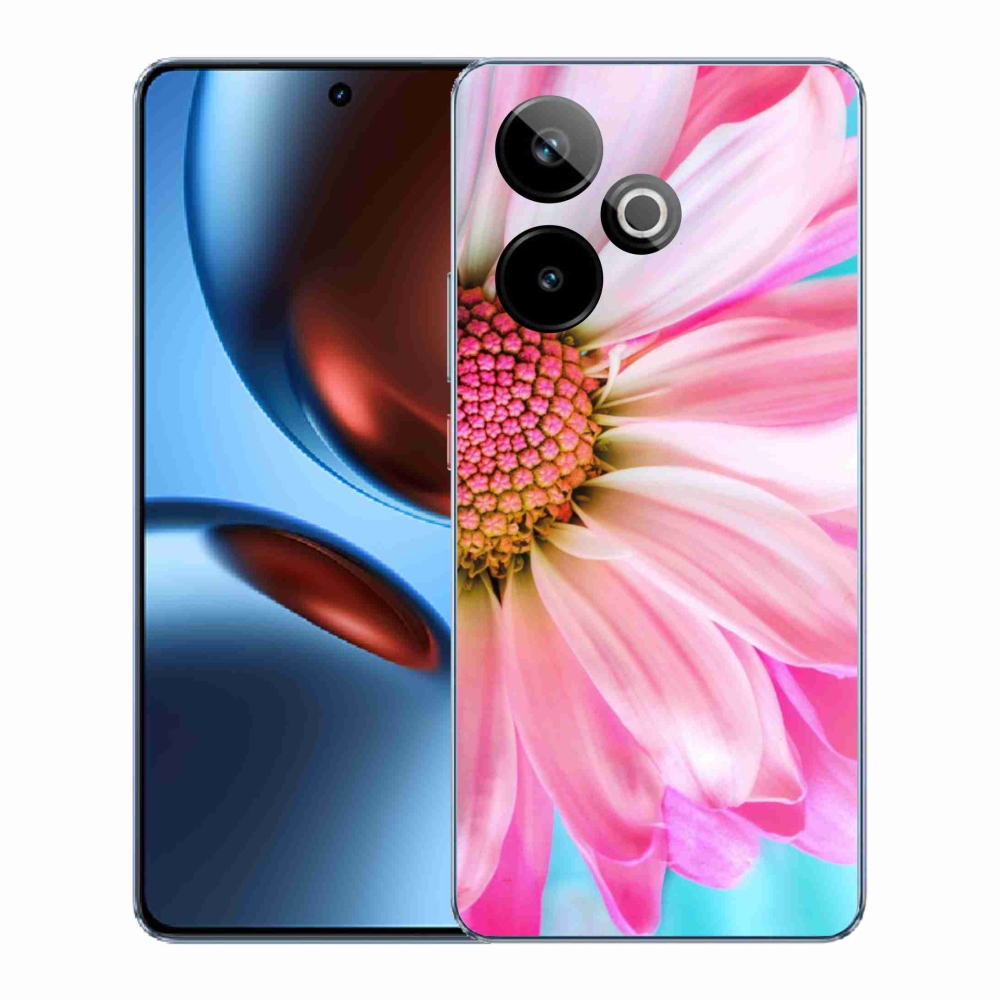 Zselés borítás mmCase a Realme GT 7 5G/GT 7T 5G készülékhez - rózsaszín virág