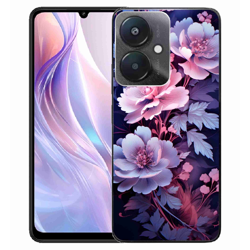 Gél borító mmCase a Xiaomi Redmi 13C 5G számára - virágok 11