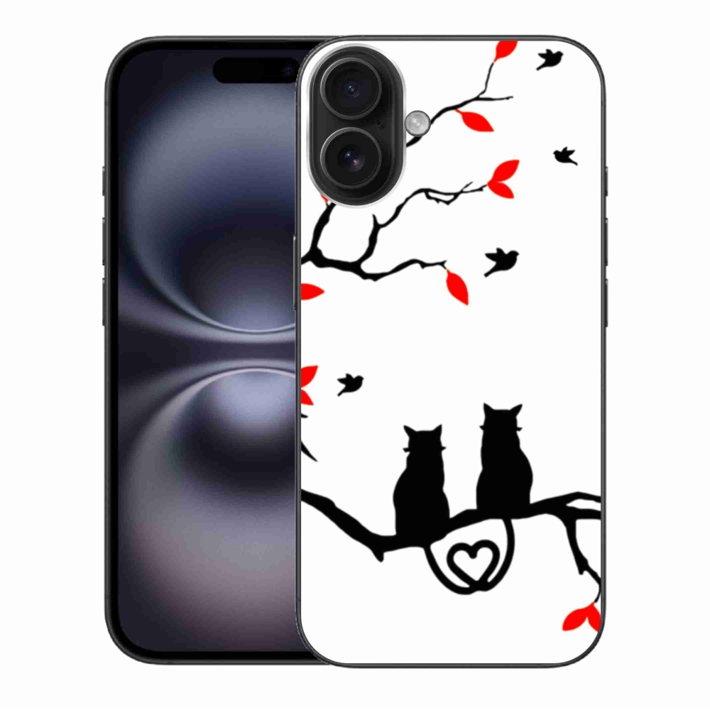 Zselés borítás mmCase iPhone 16 Plus készülékhez - macska szeretet