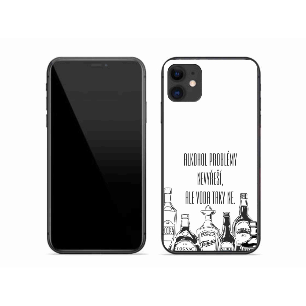 Gél borító mmCase iPhone 11 készülékhez - vicces szöveg fehér háttérrel