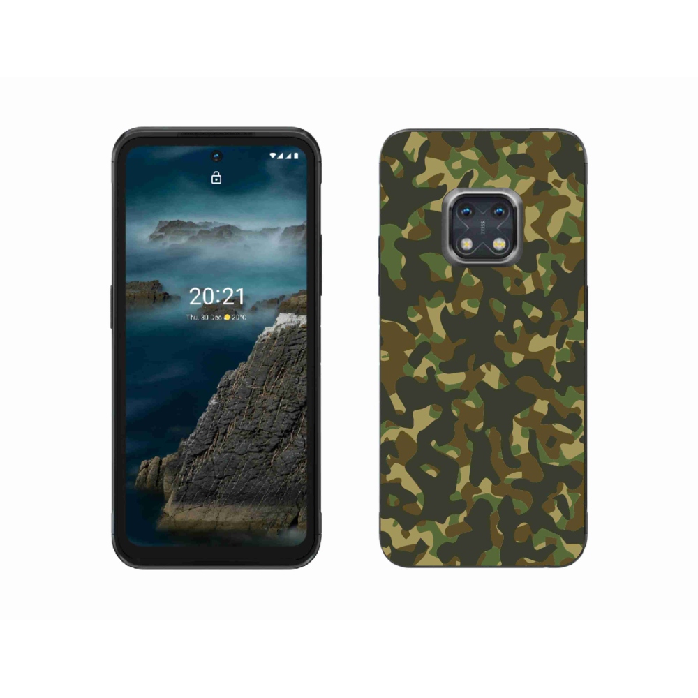 Zselés borítás mmCase a Nokia XR20 készülékhez - álcázó mintázat 1