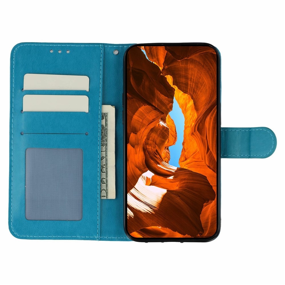 Vérrögök könyv tok a Xiaomi Redmi 15 5G-hez - kék