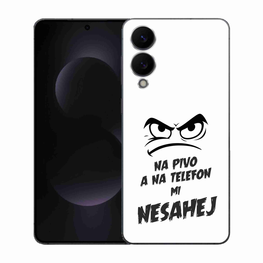 Gél borítás mmCase Samsung Galaxy S25 Edge - sör motívum 2 fehér háttérrel