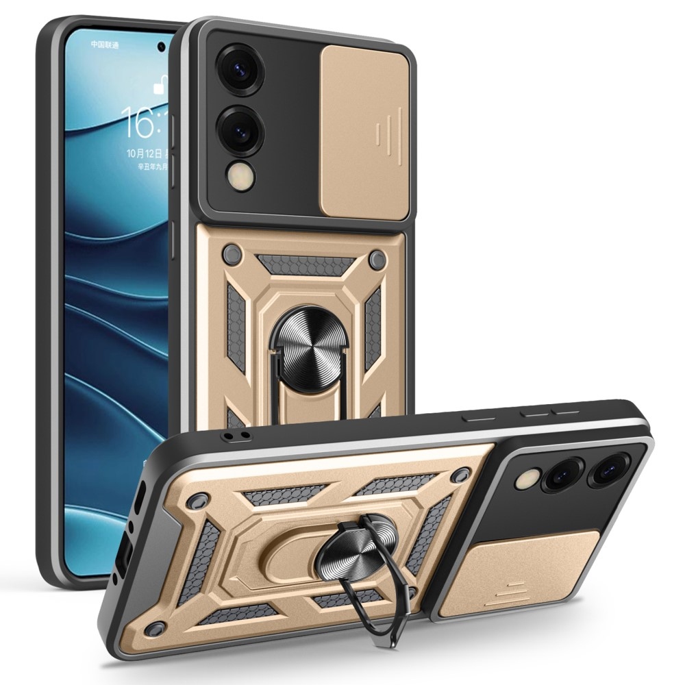 Csúszásálló borítás Samsung Galaxy S25 Edge készülékhez - arany színű