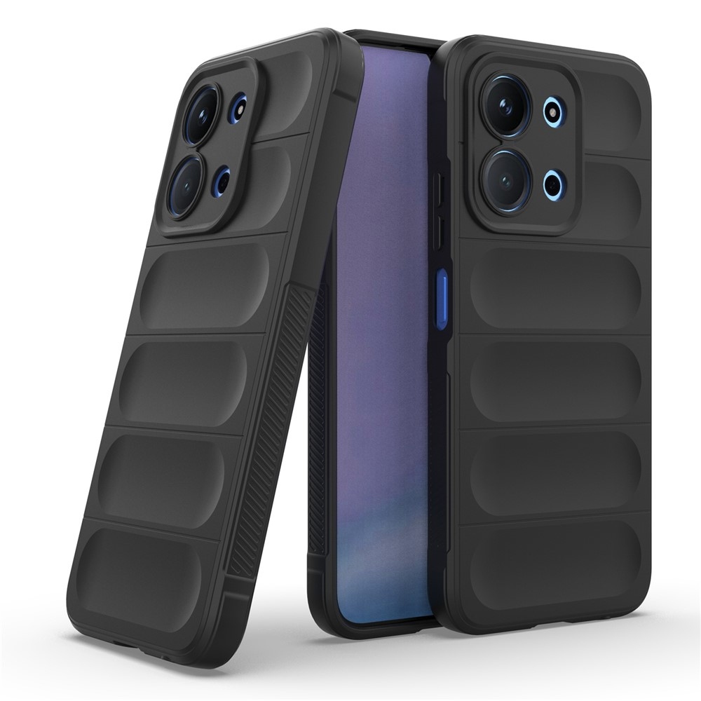 Rugg tartós zselés tok Xiaomi Redmi 15C 4G (171mm)/Poco C85 4G (171mm) - fekete