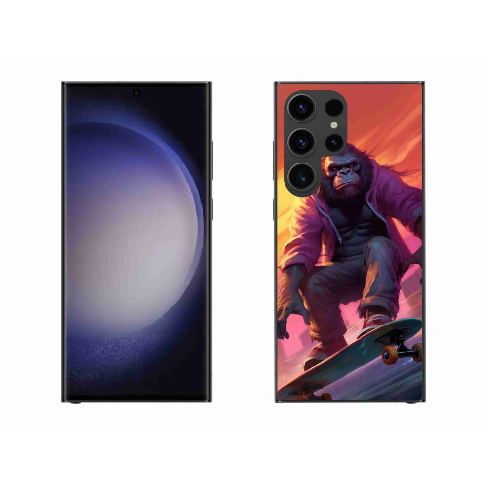 Zselés borítás mmCase Samsung Galaxy S23 Ultra 5G - gorilla gördeszkán