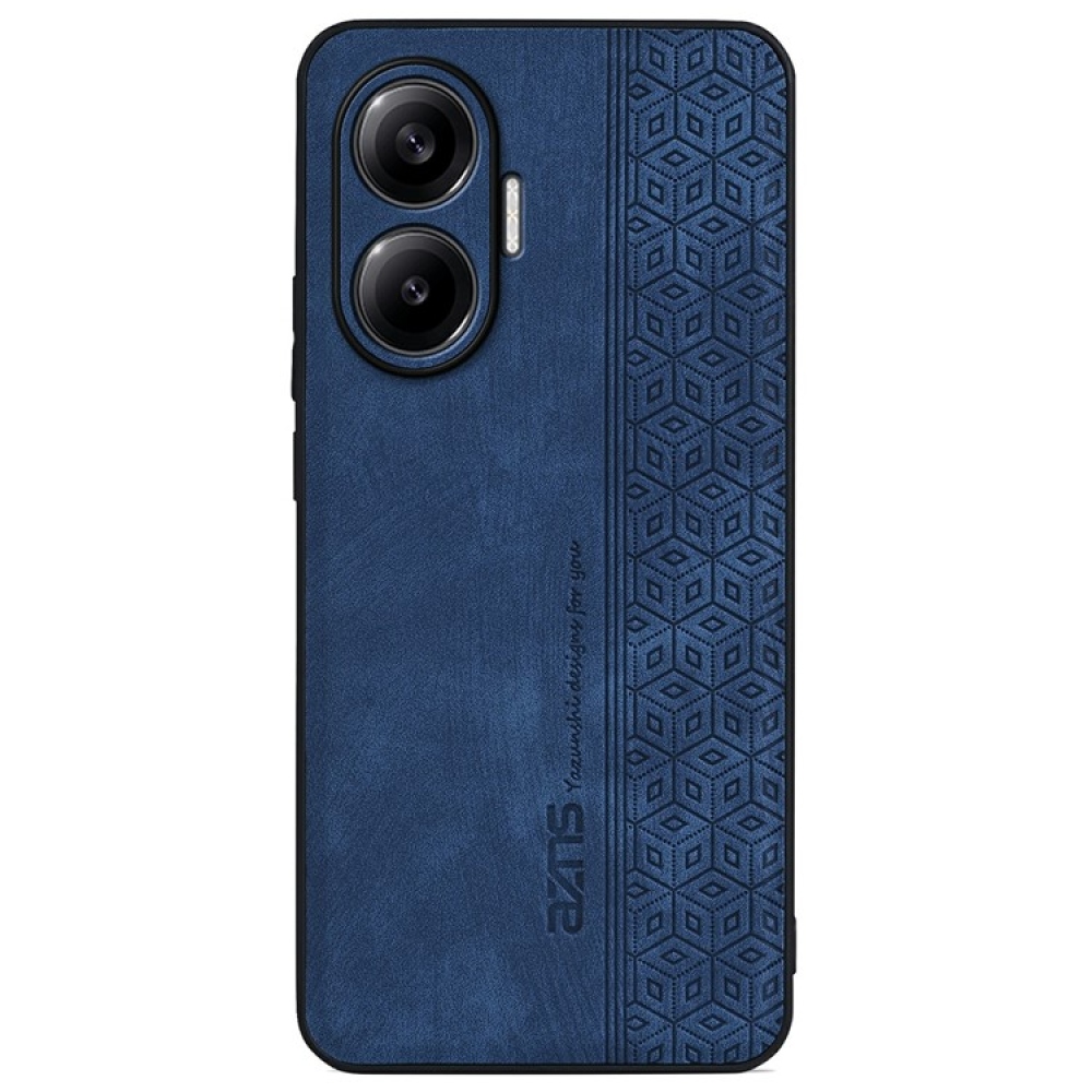 AZNS zselés tok PU bőrrel borítva a Xiaomi Poco F7 5G számára - kék
