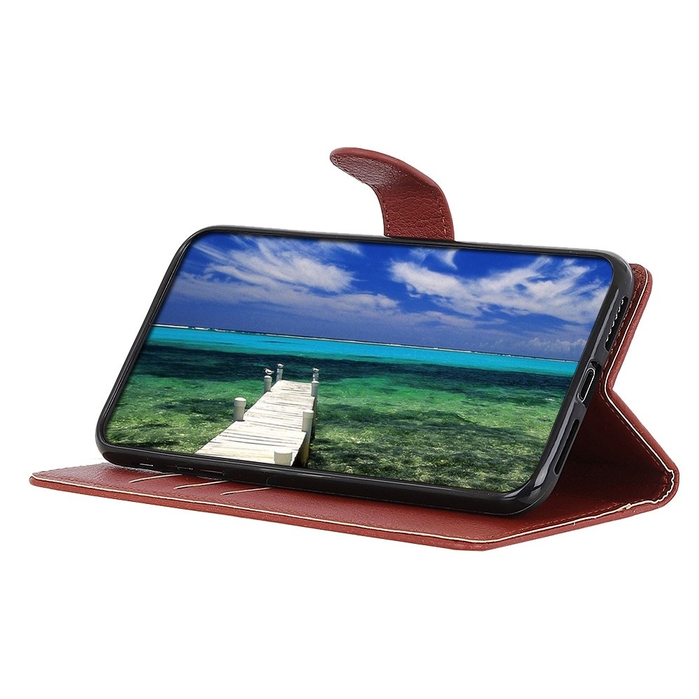 Litchie könyvtáska Huawei Nova 11i készülékhez - barna