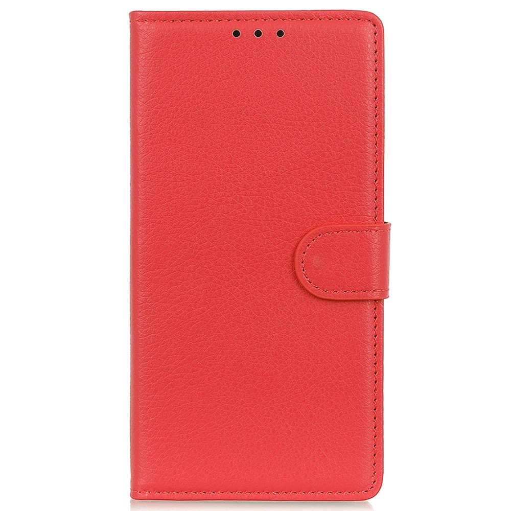 Litchie könyv tok Xiaomi Redmi Note 13 Pro 4G/Poco M6 Pro - piros