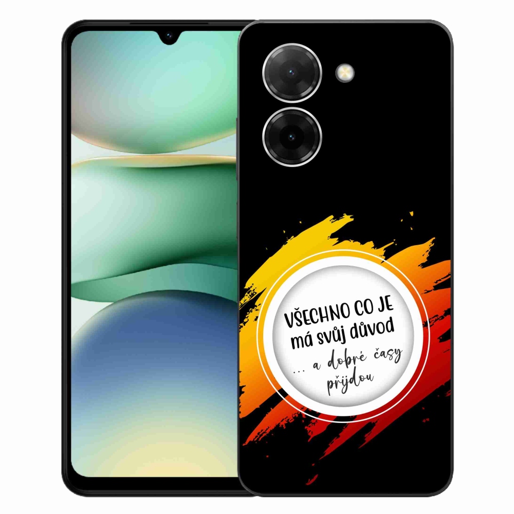 Gél borítás mmCase a Xiaomi Redmi A5 (173.45x79.35x8.45mm) - idézet 3 fekete háttérrel