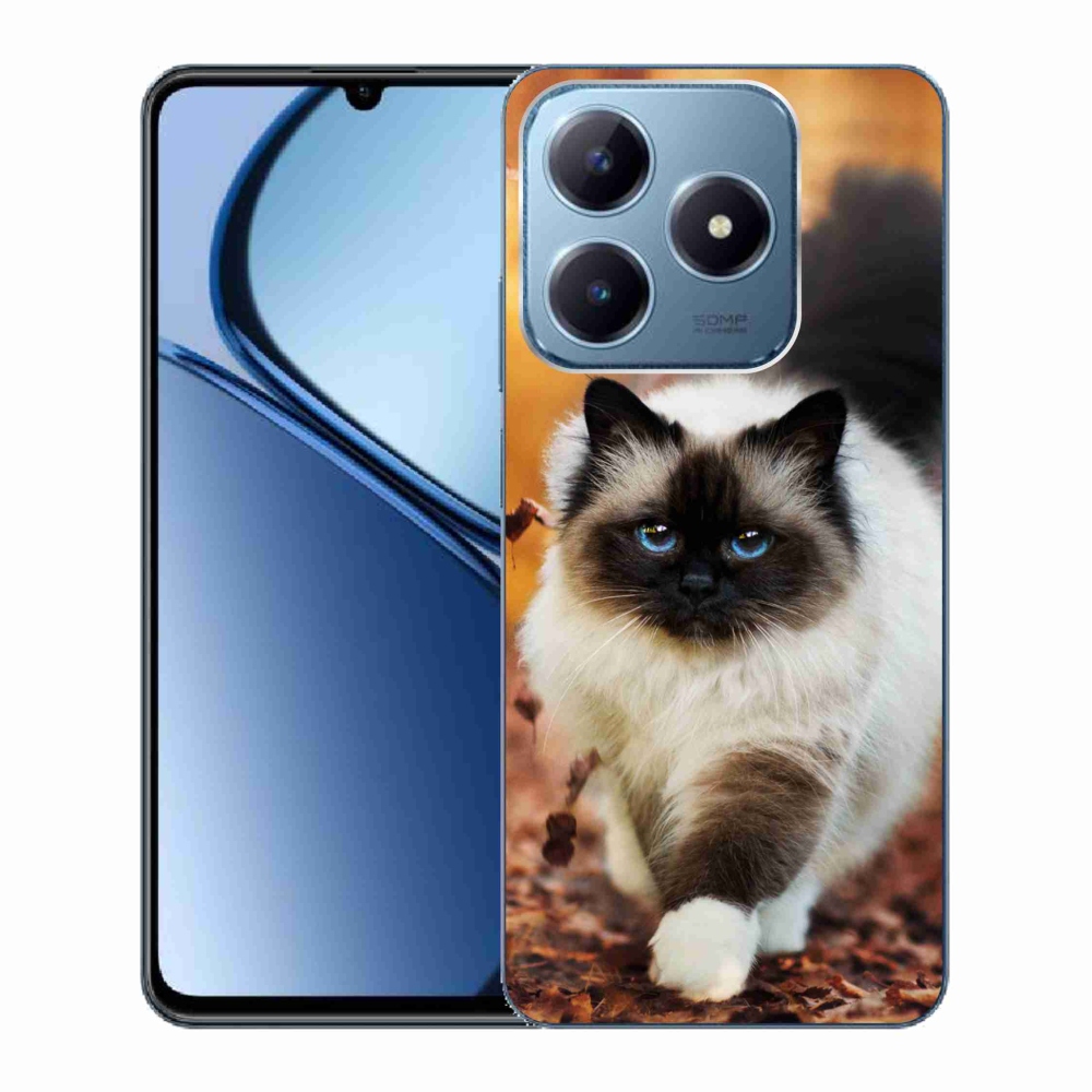 Gél tok mmCase a Realme C63 készülékhez - macska