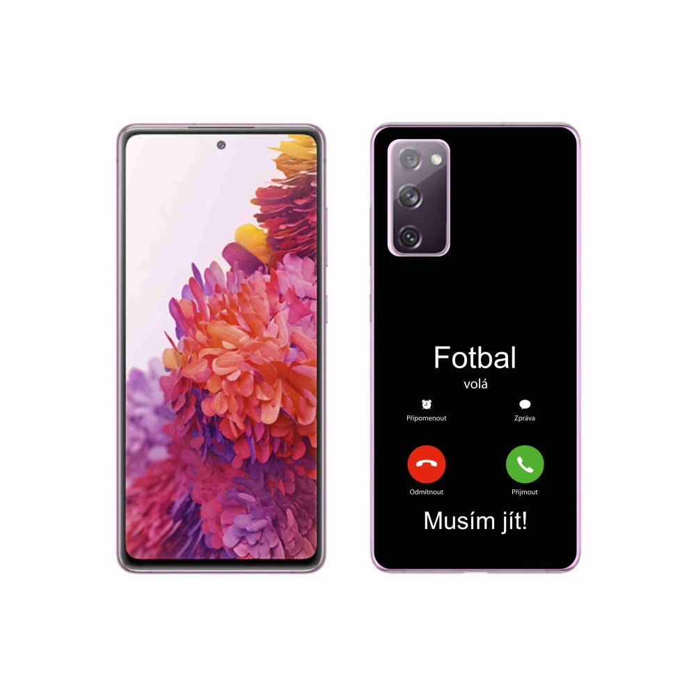 Gél borítás mmCase Samsung Galaxy S20 FE - futballhívások fekete háttérrel