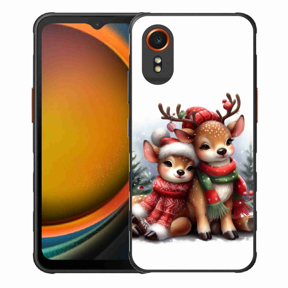 Gél borítás mmCase Samsung Galaxy Xcover 7 készülékhez - Karácsonyi rénszarvas