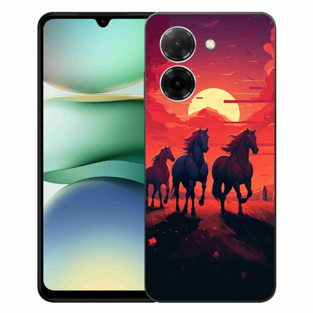 Gél borítás mmCase a Xiaomi Redmi A5 (173.45x79.35x8.45mm) - lovak és naplemente