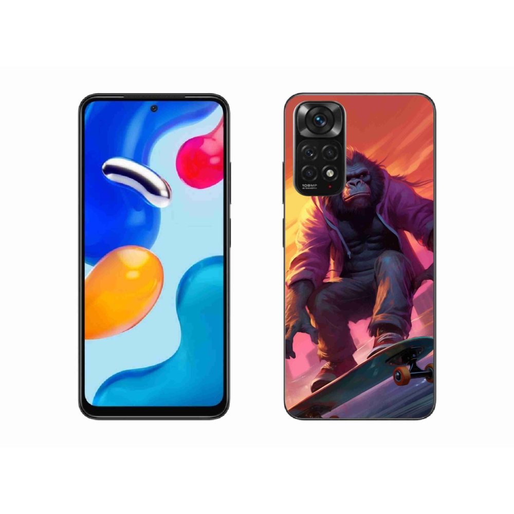 Gél borítás mmCase a Xiaomi Redmi Note 11S 4G-hez - gorilla a gördeszkán