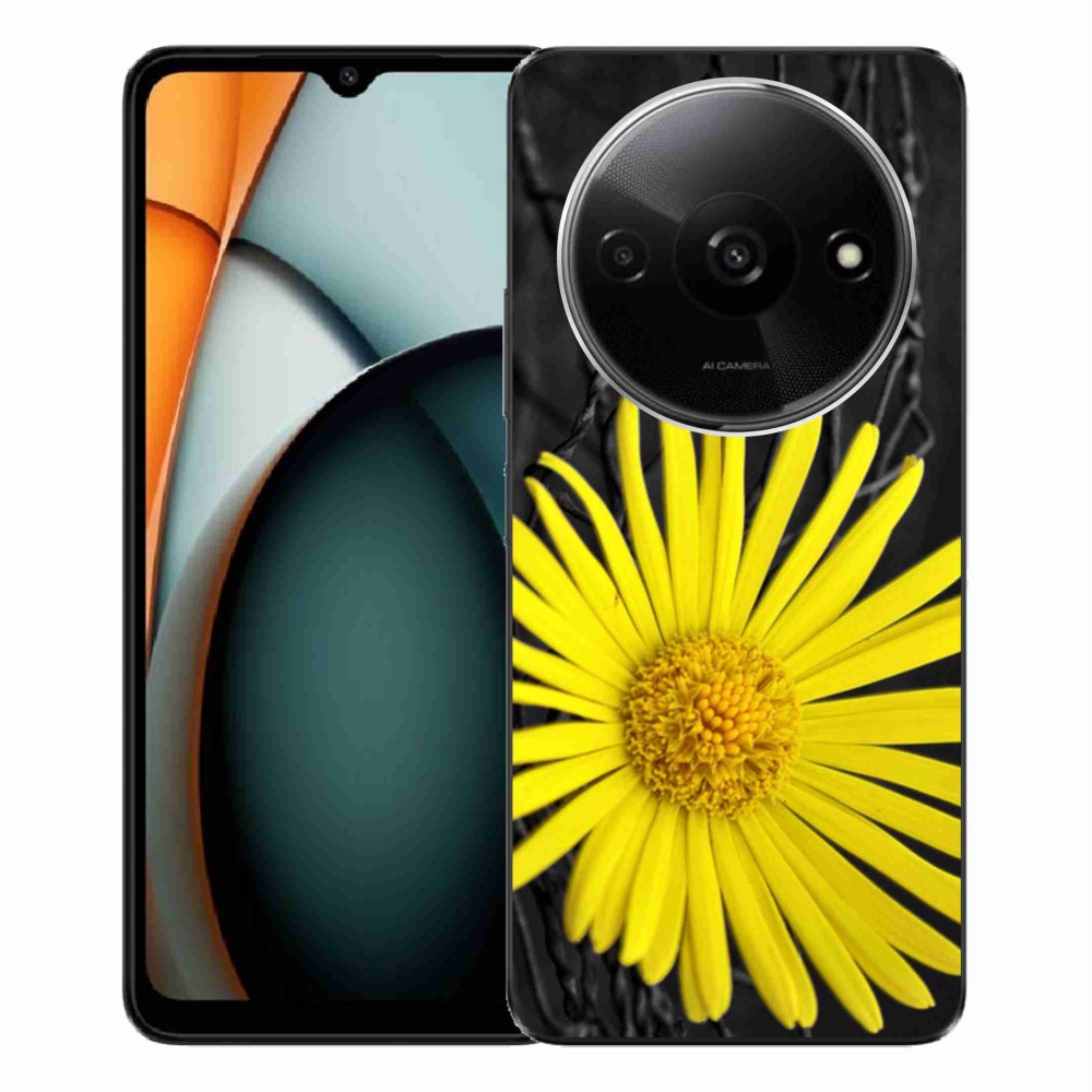 Gél borítás mmCase a Xiaomi Redmi A3-hoz - sárga virág