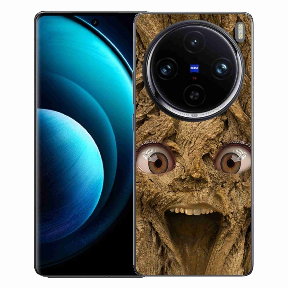 Zselés borítás mmCase a Vivo X100 Pro 5G-hez - boldog fa szemekkel
