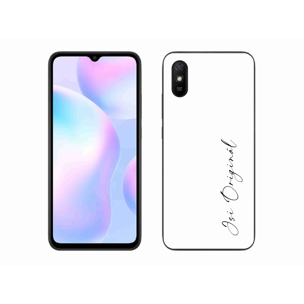 Gél borító mmCase a Xiaomi Redmi 9A - te vagy az eredeti fehér háttérrel