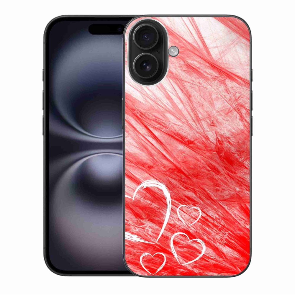 Zselés borítás mmCase iPhone 16 Plus készülékhez - szív