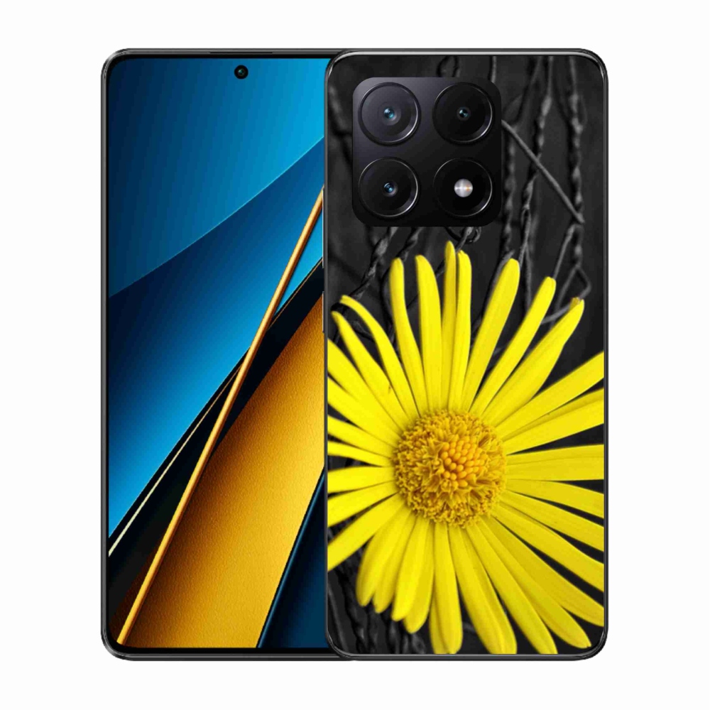 Gél borítás mmCase a Xiaomi Poco X6 Pro 5G számára - sárga virág