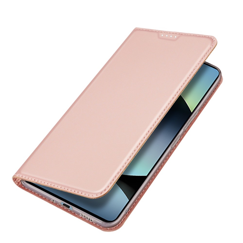 DUX könyv tok Xiaomi Redmi Note 14S-hez - rózsaarany színben