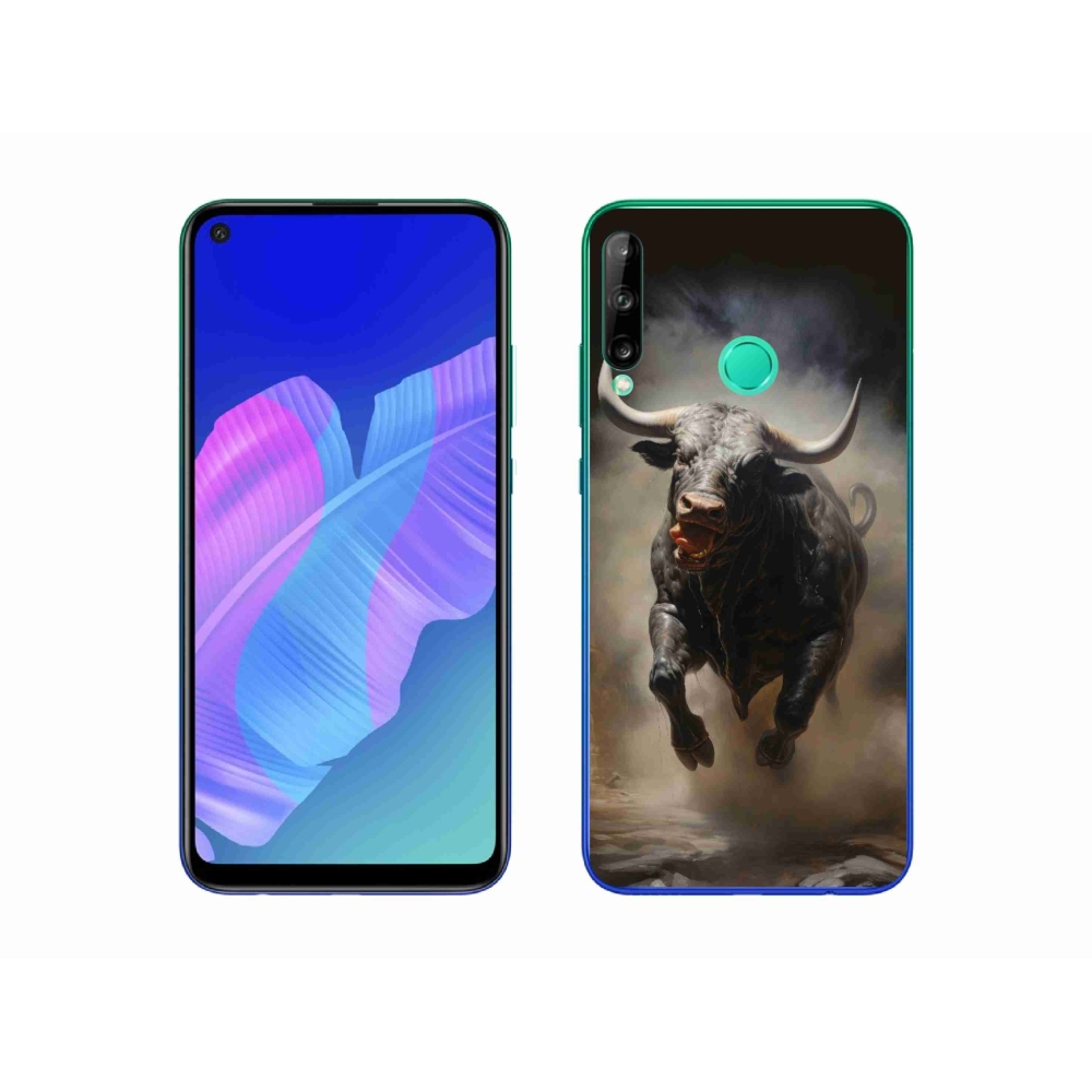 Gél borítás mmCase a Huawei P40 Lite E - dühös bika számára