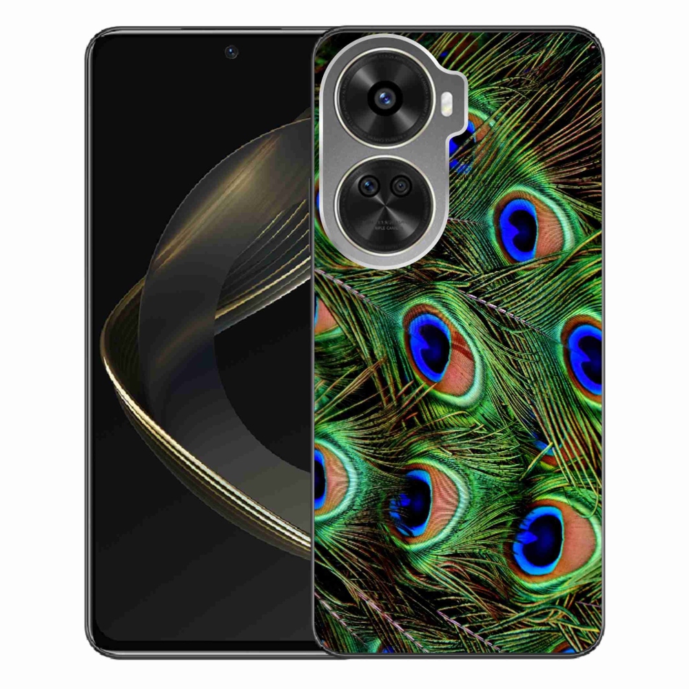 Zselés borítás mmCase a Huawei Nova 12 SE-hez - pávatoll
