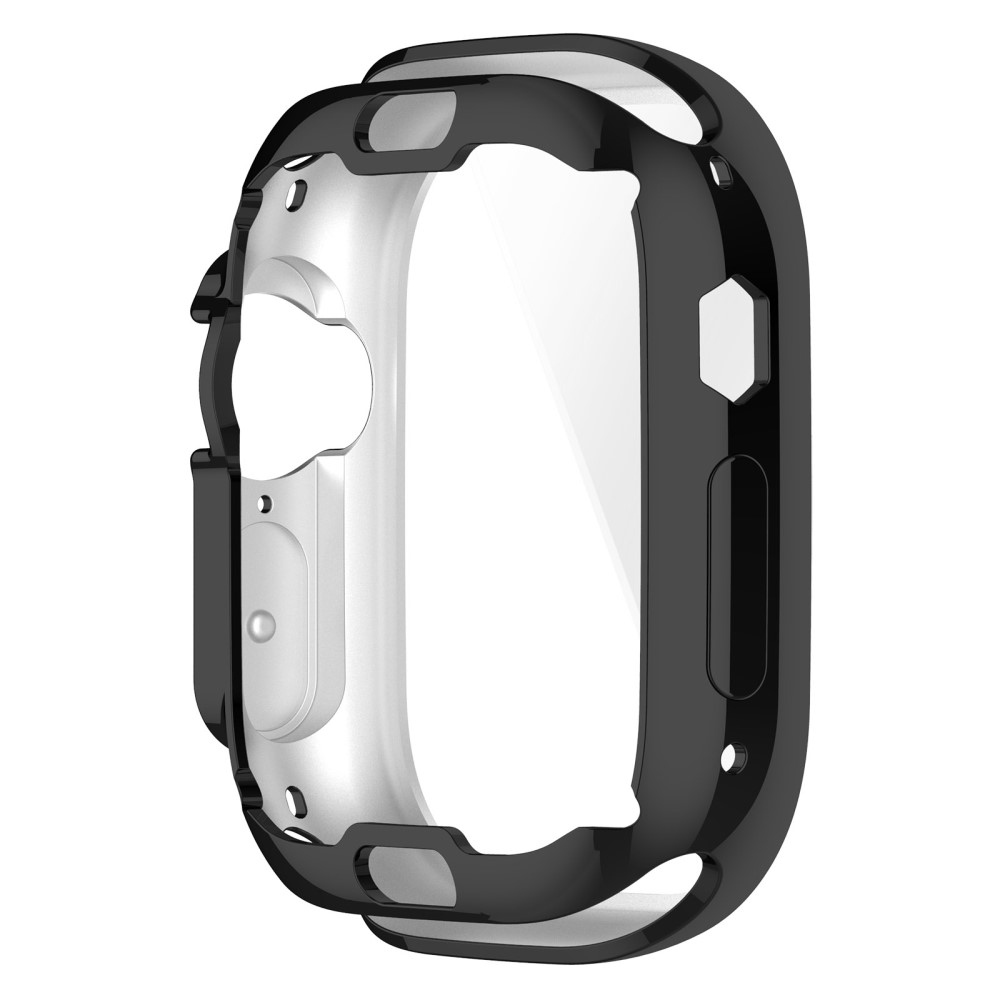 Puha, felpattintható gél védőtok Apple Watch Ultra/Ultra 2 49 mm-es órához - fekete