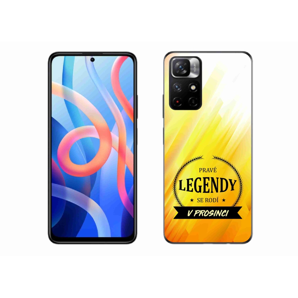 Gél borítás mmCase a Xiaomi Redmi Note 11S 5G - Legendák decemberben sárga háttérrel