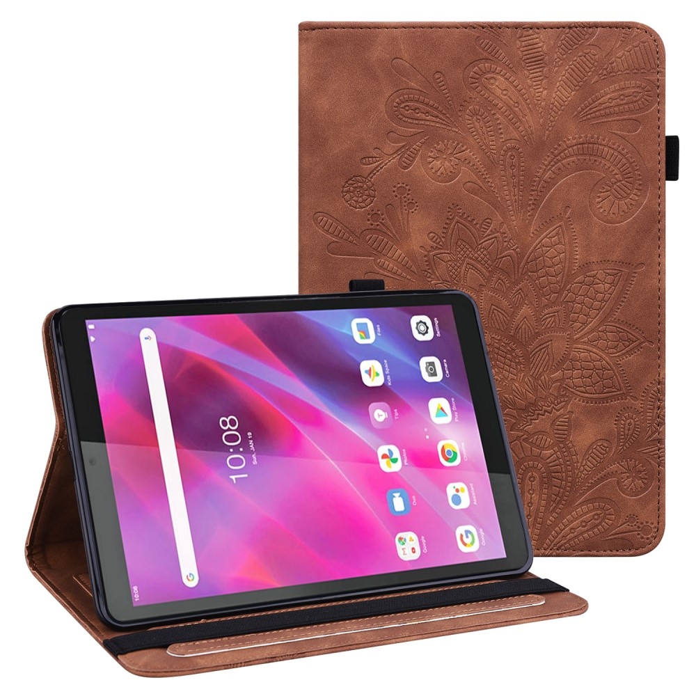 Virágos tok Lenovo Tab M8 4. generációs (2024) Lenovo Tab M8 4. generációs (2024) - barna