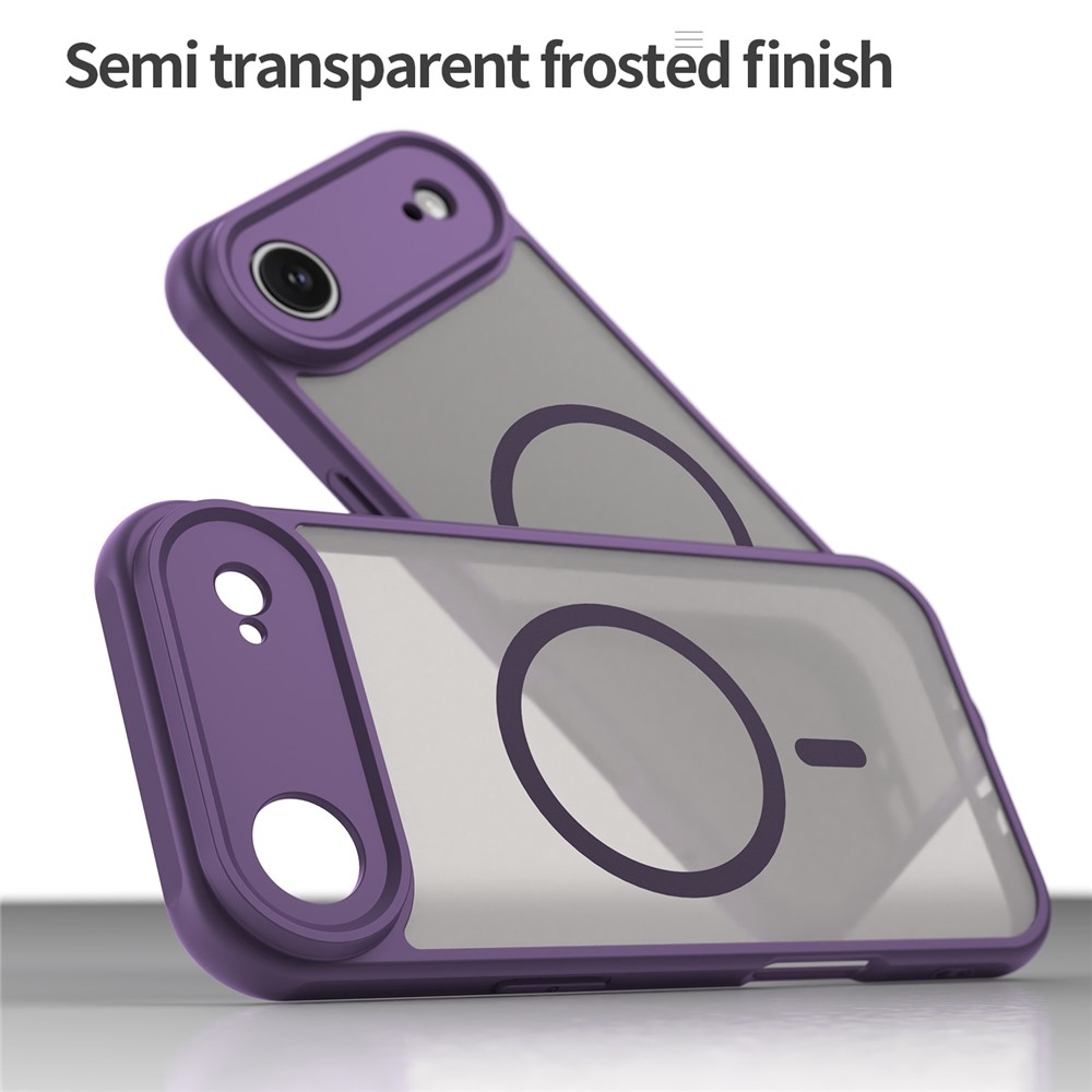 Matte zselés tok MagSafe-rel iPhone 17 Air készülékhez - lila