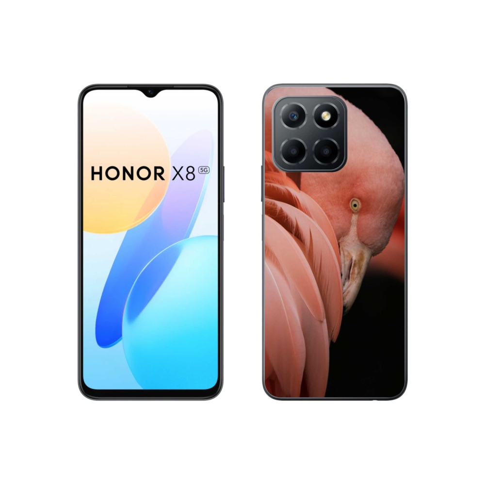 Zselés borítás mmCase a Honor X8 5G/70 Lite 5G készülékhez - flamingó 3
