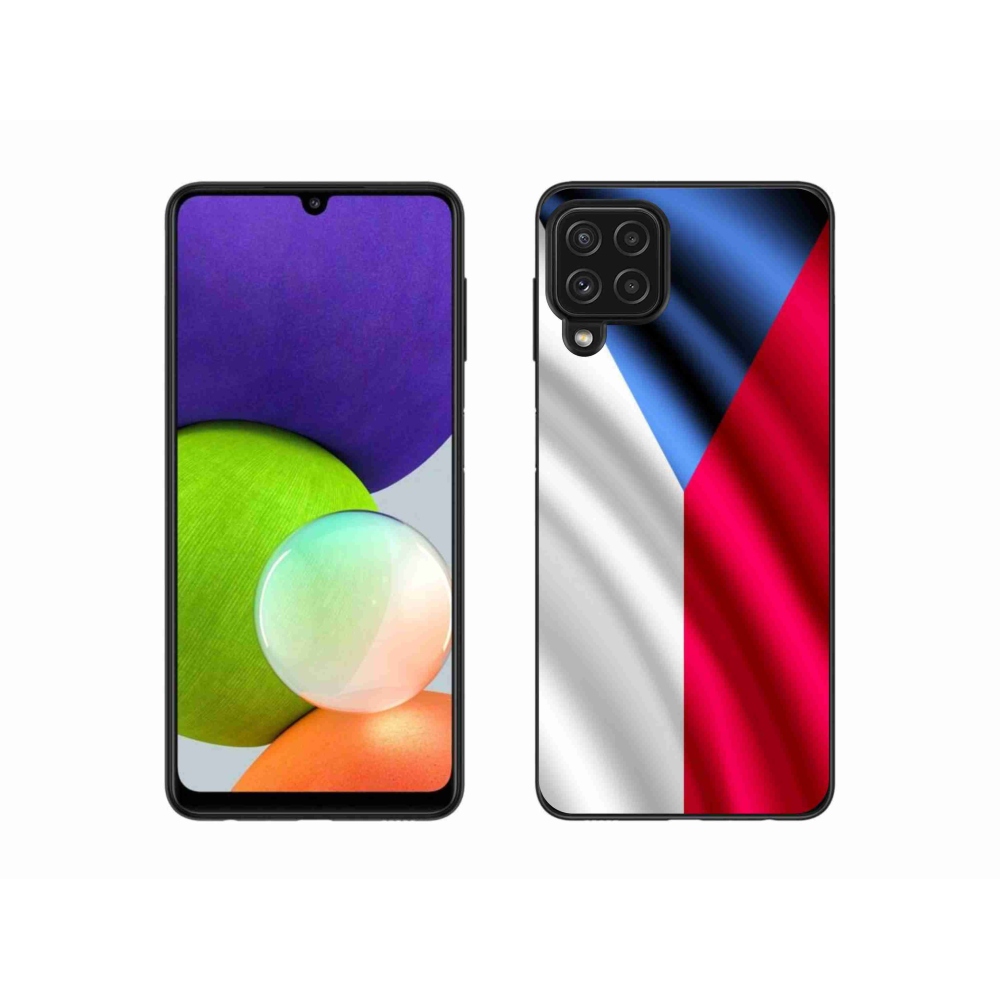 Gél borítás mmCase Samsung Galaxy A22 4G - cseh zászlóhoz