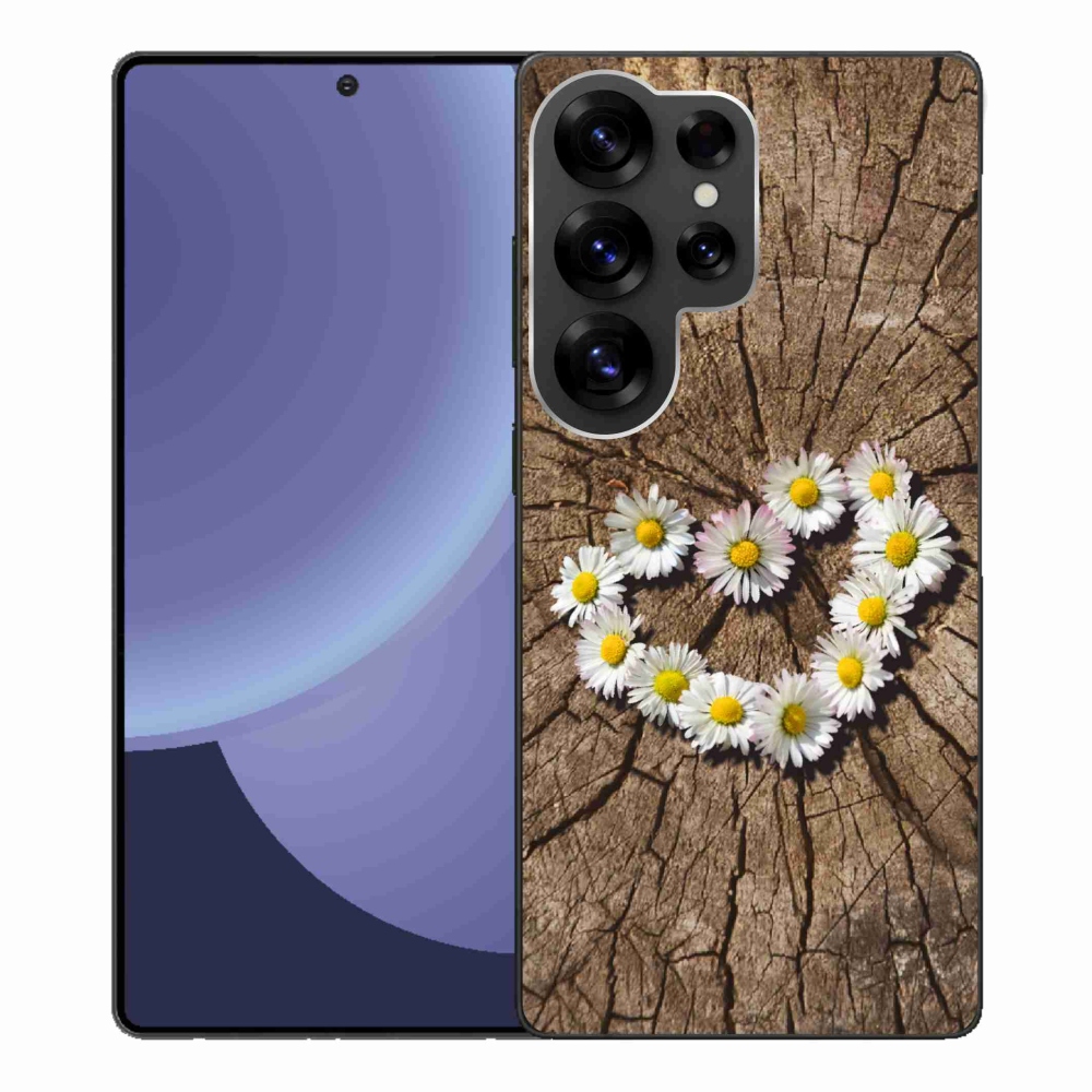 Zselés borítás mmCase Samsung Galaxy S25 Ultra készülékhez - Százszorszépek szíve