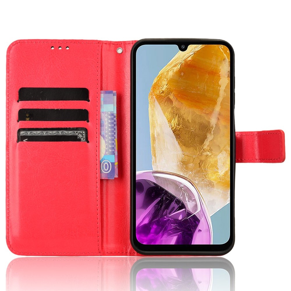 Őrült könyves tok Samsung Galaxy M15 5G - piros