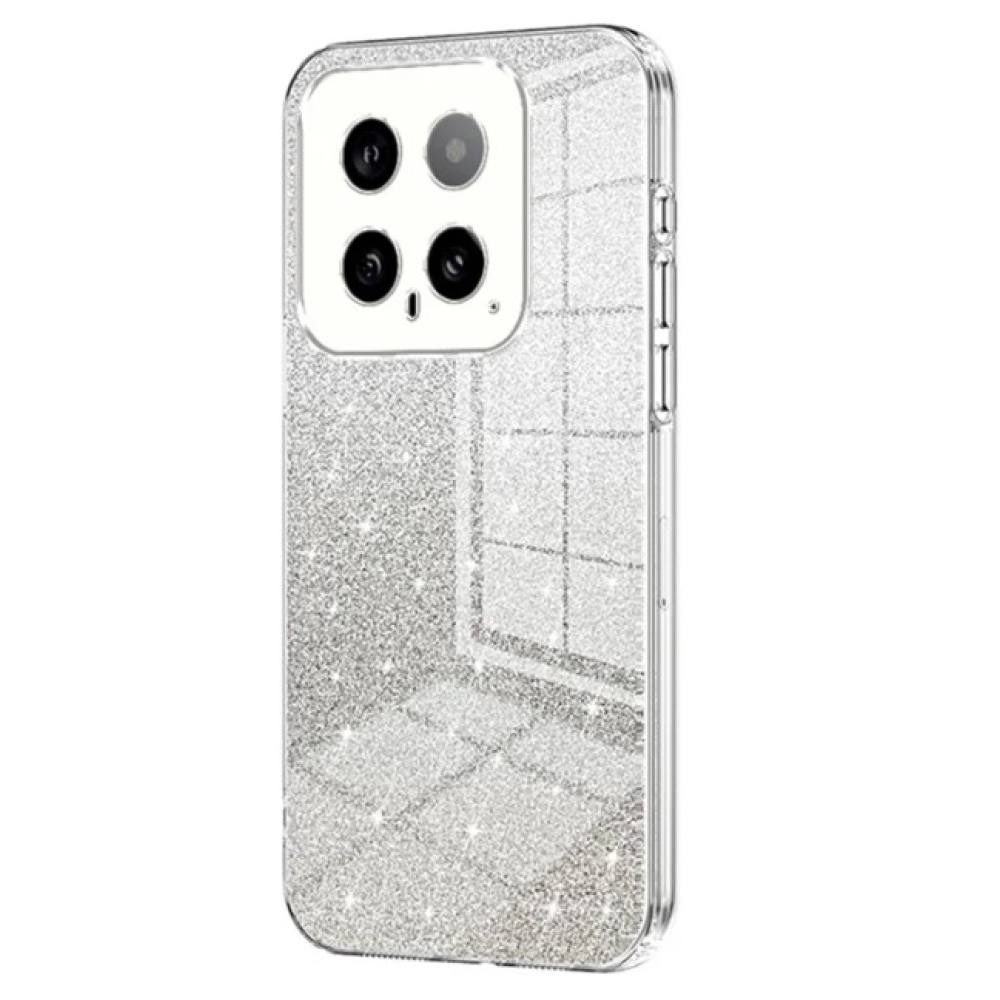 Vágott zselés csillogó tok Xiaomi 14 - átlátszó