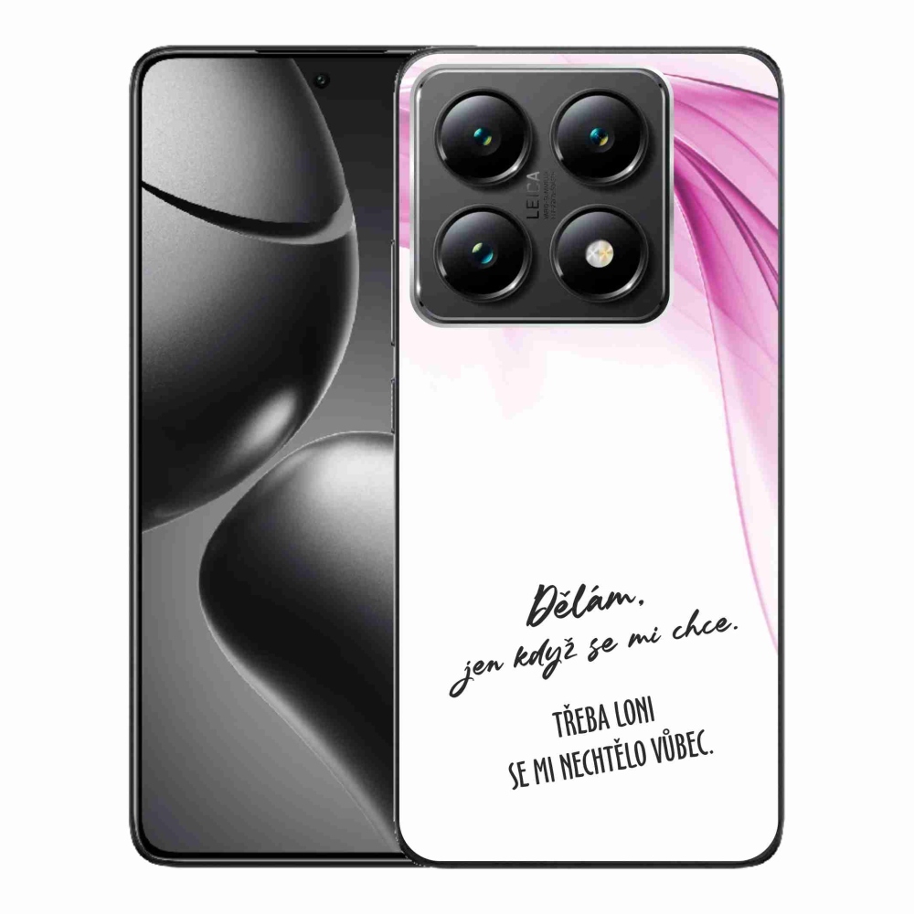 Gél borító mmCase a Xiaomi 14T Pro-hoz - vicces szöveg 12 fehér háttérrel